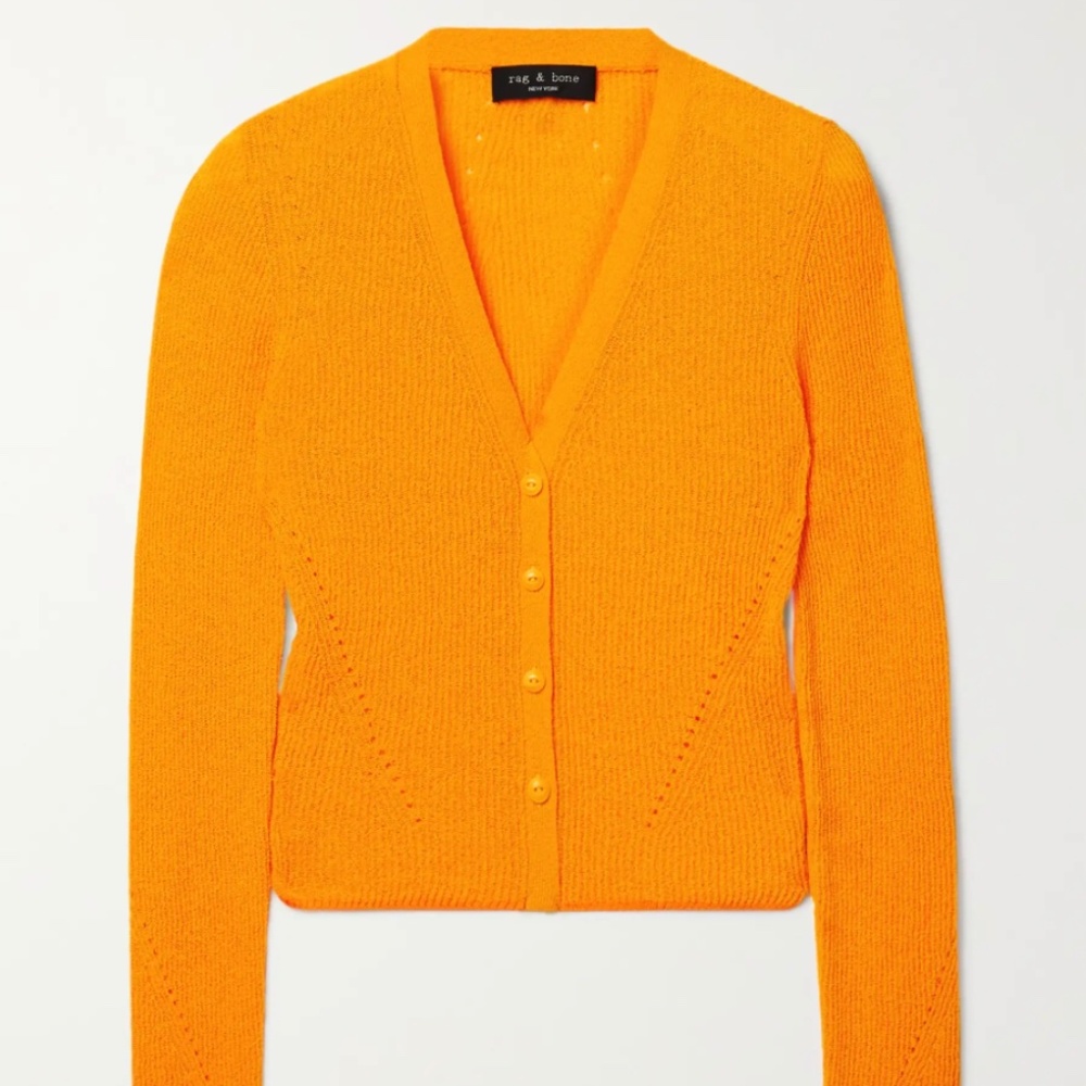 Rag & Bone Yellow Soleil Cardigan Top